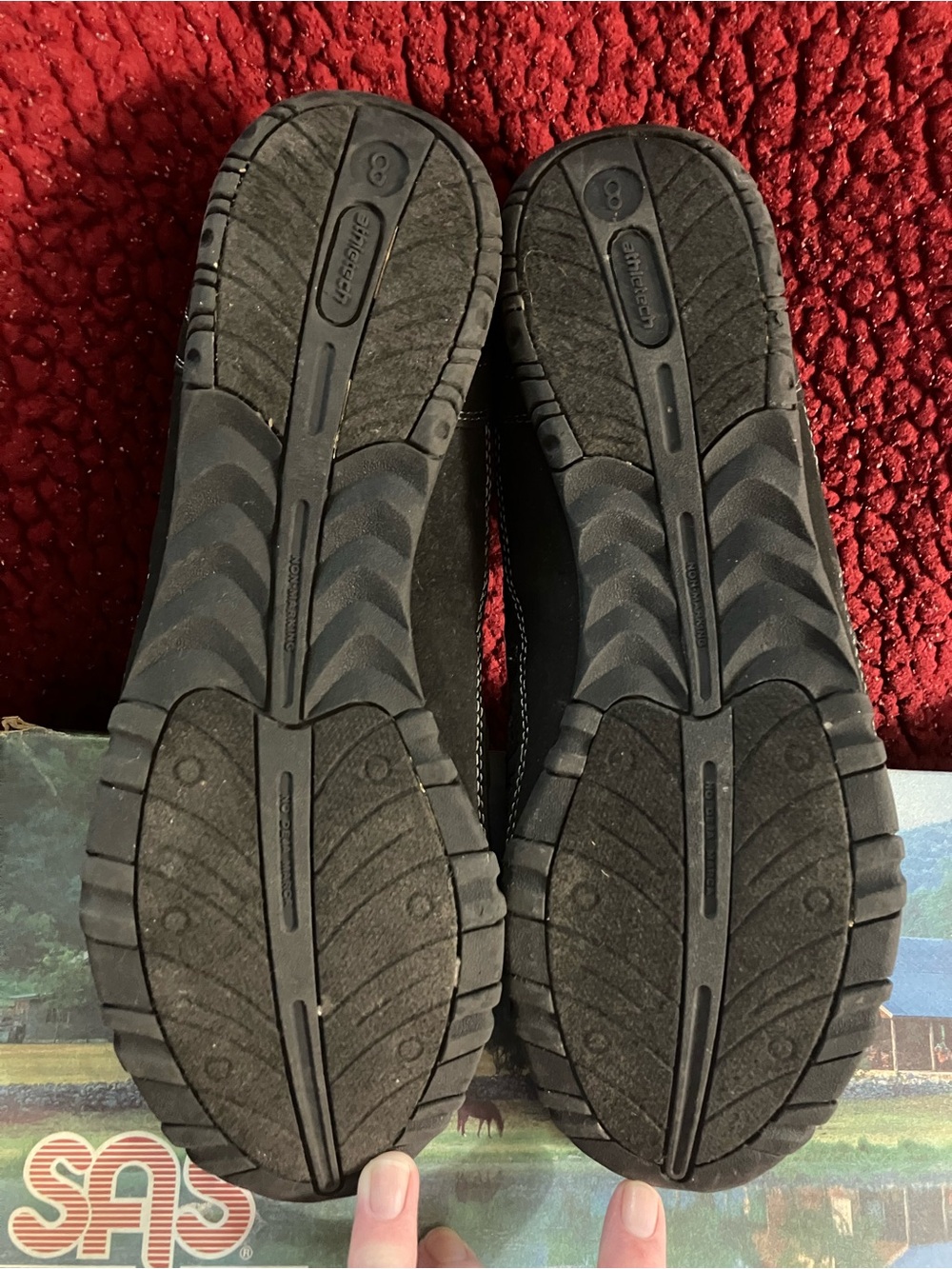 SAS Black Women's stretchy laces Casual Sneakers - Picture 3 of 4